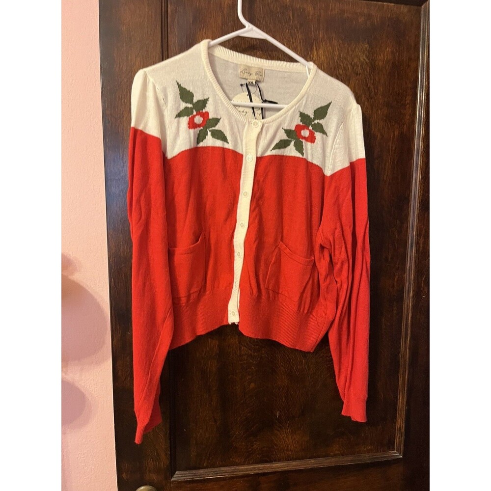 Lindy Bop Humphrey Rose Cardigan XXL
